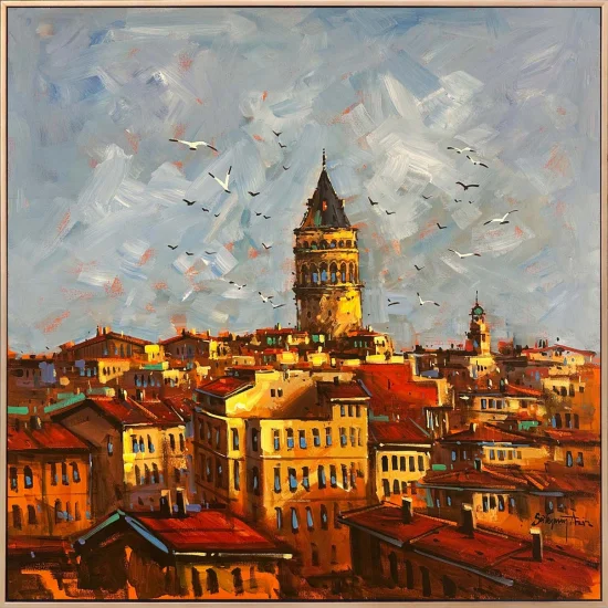 Boğazın Gözcüsü Yağlı Boya Tablosu