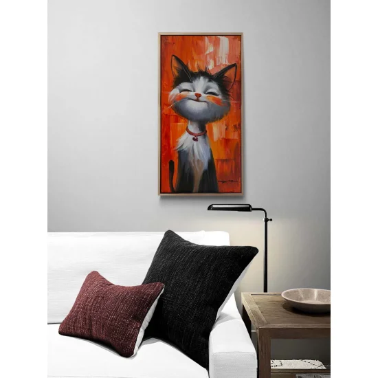 Bir Kedinin Rüyası Yağlı Boya Tablosu