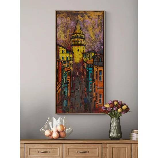 Galatanın Sessiz Gözcüsü Yağlı Boya Tablosu