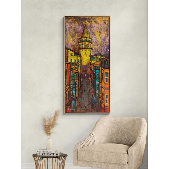 Galatanın Sessiz Gözcüsü Yağlı Boya Tablosu