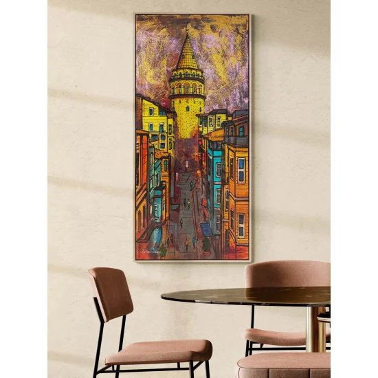 Galatanın Sessiz Gözcüsü Yağlı Boya Tablosu