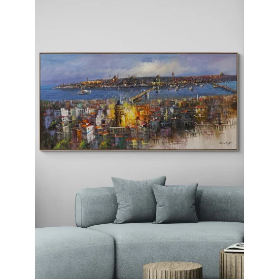 Boğazın Hüzünlü Bakışı Yağlı Boya Tablosu