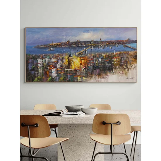 Boğazın Hüzünlü Bakışı Yağlı Boya Tablosu