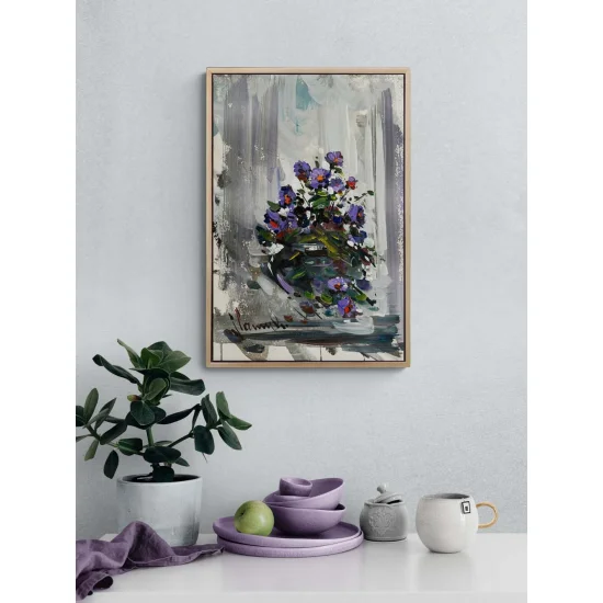 Gönül Çiçeği Yağlı Boya Tablosu