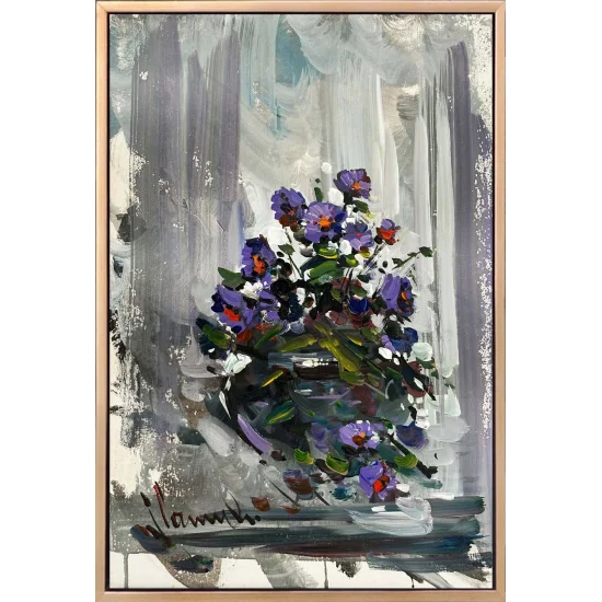 Gönül Çiçeği Yağlı Boya Tablosu