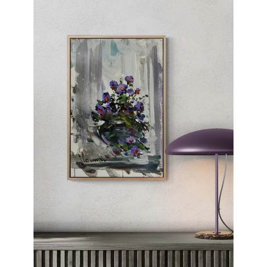 Gönül Çiçeği Yağlı Boya Tablosu