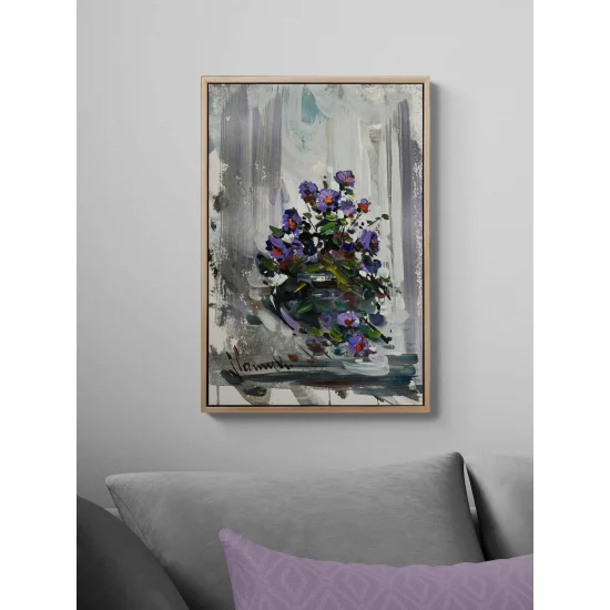 Gönül Çiçeği Yağlı Boya Tablosu