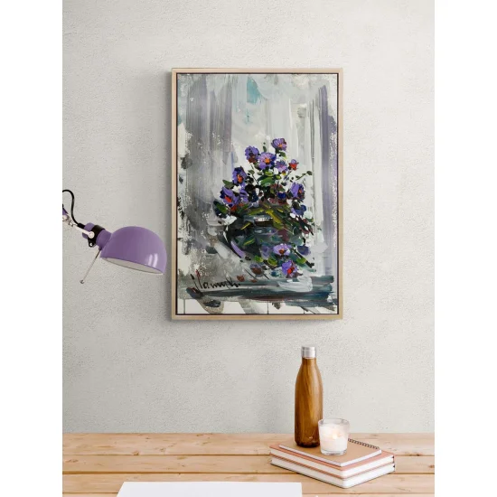 Gönül Çiçeği Yağlı Boya Tablosu