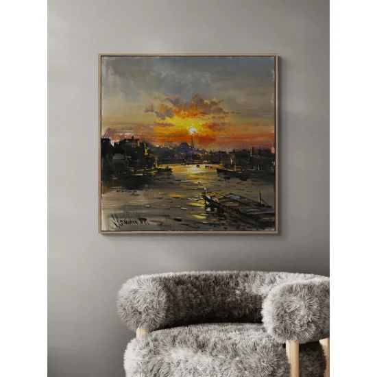 İskeleden İstanbul Yağlı Boya Tablosu