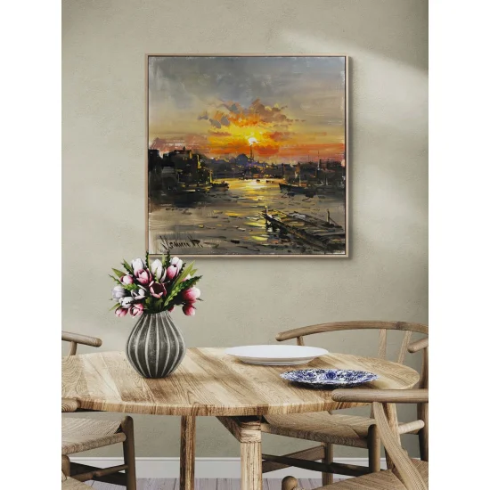 İskeleden İstanbul Yağlı Boya Tablosu