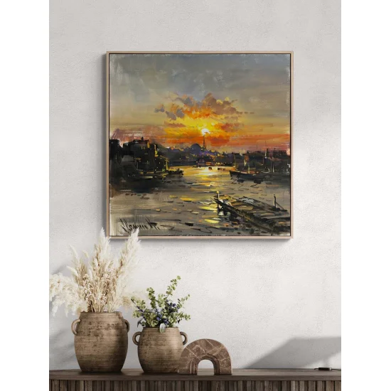 İskeleden İstanbul Yağlı Boya Tablosu