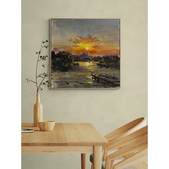 İskeleden İstanbul Yağlı Boya Tablosu