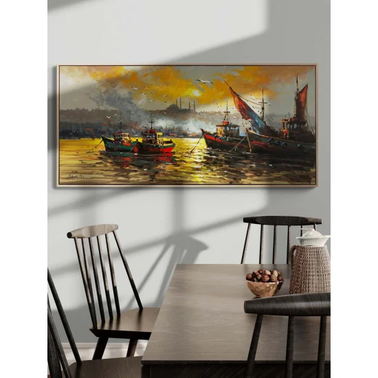 Gölgesinde İstanbul Yağlı Boya Tablosu