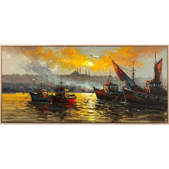 Gölgesinde İstanbul Yağlı Boya Tablosu