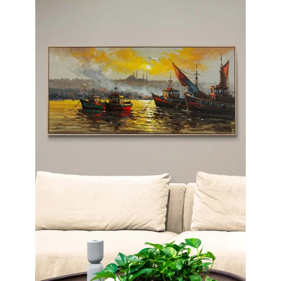 Gölgesinde İstanbul Yağlı Boya Tablosu