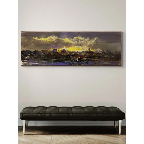 Ufukta İstanbul Yağlı Boya Tablosu