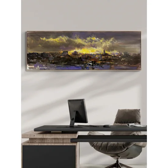 Ufukta İstanbul Yağlı Boya Tablosu