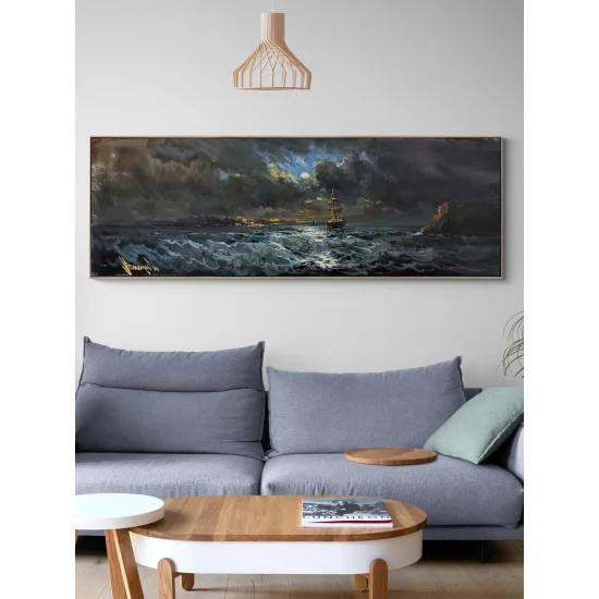 Dalgaların Şarkısı Yağlı Boya Tablosu