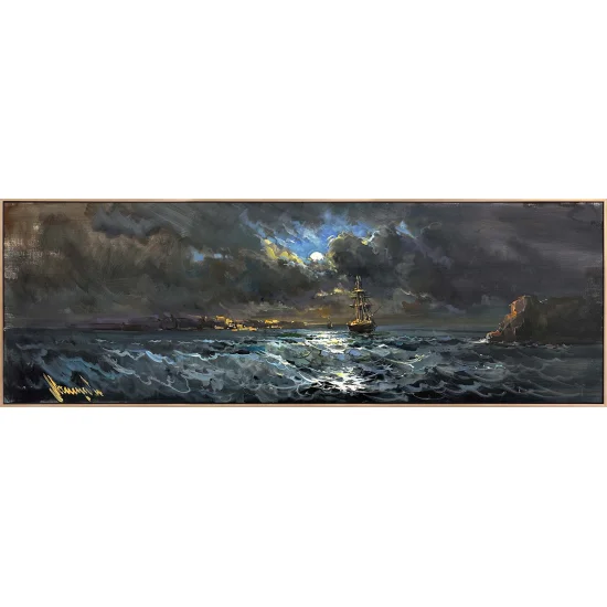 Dalgaların Şarkısı Yağlı Boya Tablosu