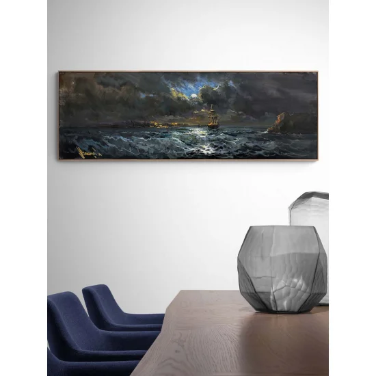 Dalgaların Şarkısı Yağlı Boya Tablosu