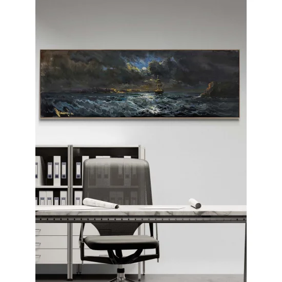 Dalgaların Şarkısı Yağlı Boya Tablosu