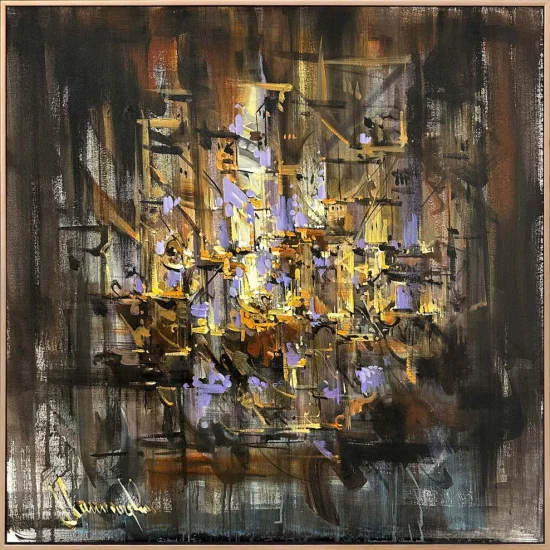 Kesişen Yollar Yağlı Boya Tablosu