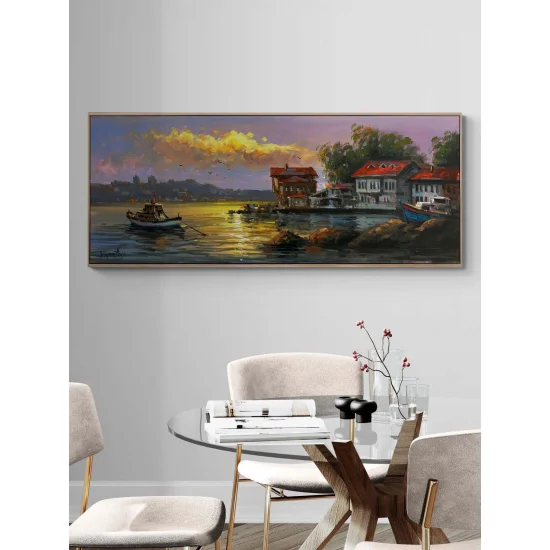 Boğazda Nazır Yalılar Yağlı Boya Tablosu