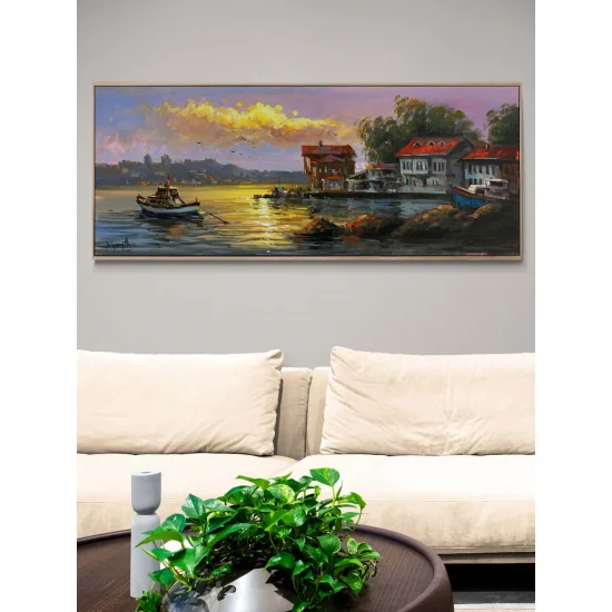 Boğazda Nazır Yalılar Yağlı Boya Tablosu