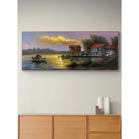 Boğazda Nazır Yalılar Yağlı Boya Tablosu