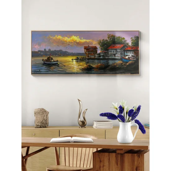 Boğazda Nazır Yalılar Yağlı Boya Tablosu