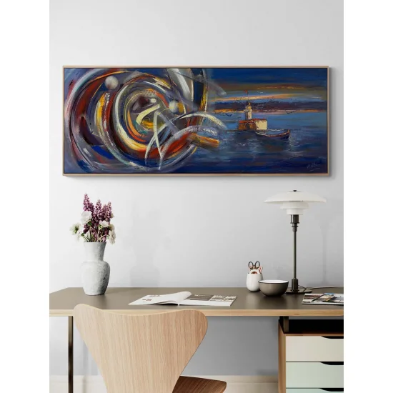 Kız Kulesi’nin Modern Rüyası Yağlı Boya Tablosu