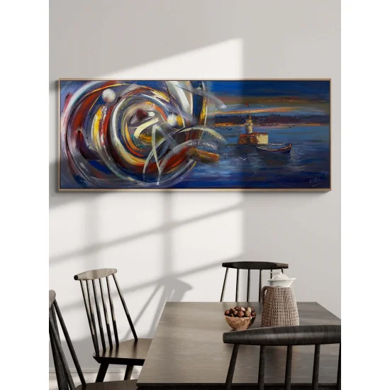 Kız Kulesi’nin Modern Rüyası Yağlı Boya Tablosu