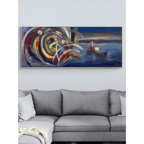 Kız Kulesi’nin Modern Rüyası Yağlı Boya Tablosu