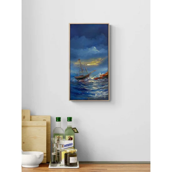 Mavinin İzinde Yağlı Boya Tablosu