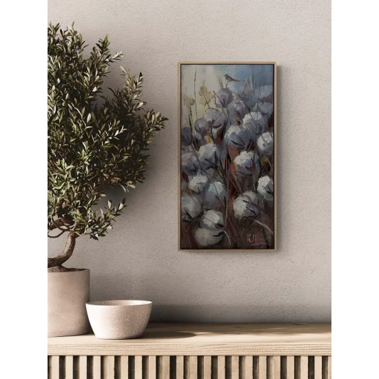 Pamukların Sessizliği Yağlı Boya Tablosu