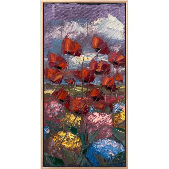 Gelincikler ve Ortancalar Yağlı Boya Tablosu