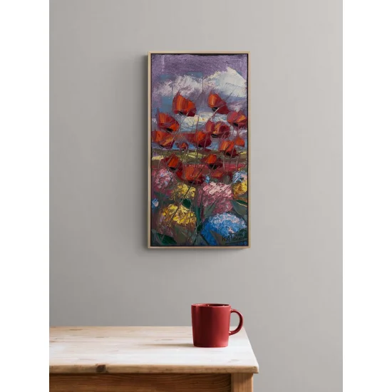 Gelincikler ve Ortancalar Yağlı Boya Tablosu