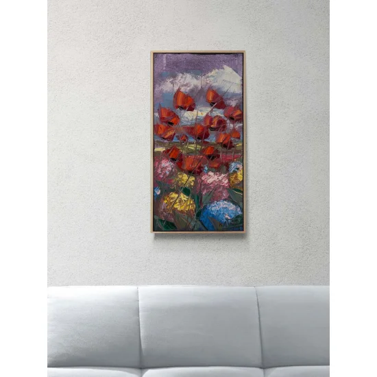 Gelincikler ve Ortancalar Yağlı Boya Tablosu