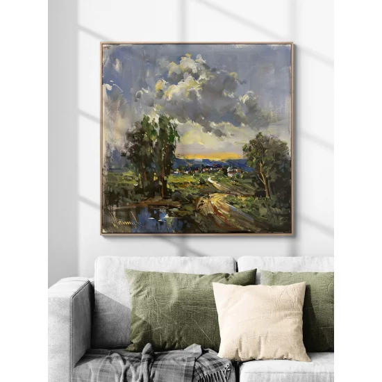 Time by the Lake Oil Painting