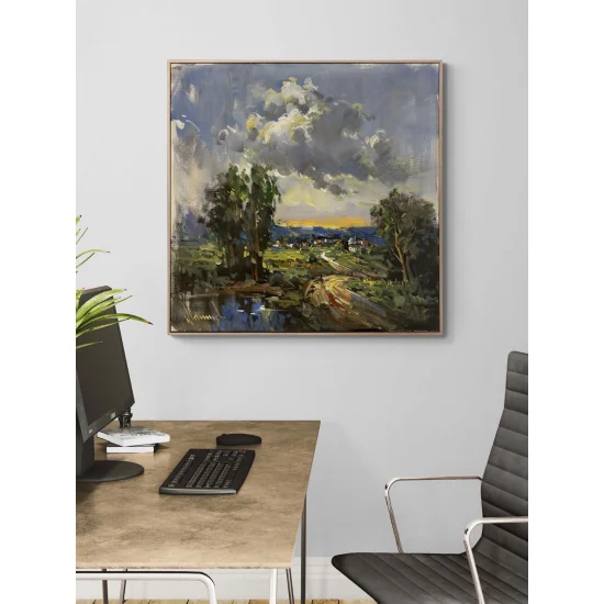 Time by the Lake Oil Painting