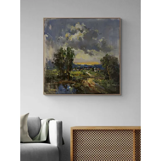 Time by the Lake Oil Painting