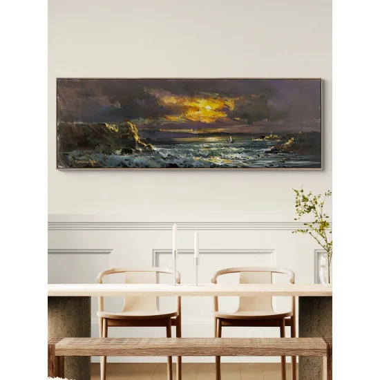 Ufukta Buluşma Yağlı Boya Tablosu