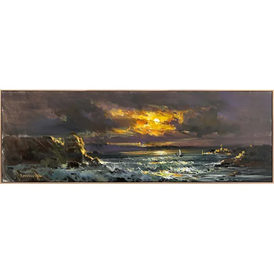 Ufukta Buluşma Yağlı Boya Tablosu