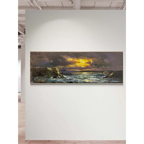 Ufukta Buluşma Yağlı Boya Tablosu