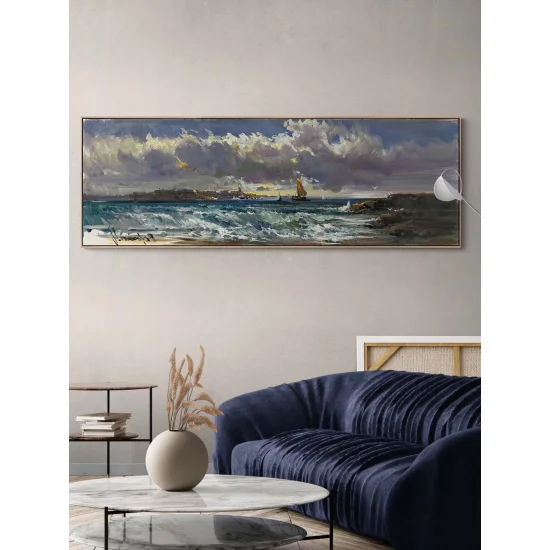 Rüzgarın Taşıdığı An Yağlı Boya Tablosu