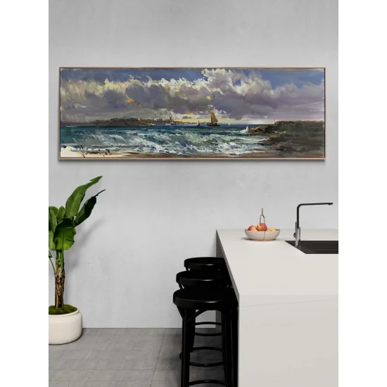 Rüzgarın Taşıdığı An Yağlı Boya Tablosu