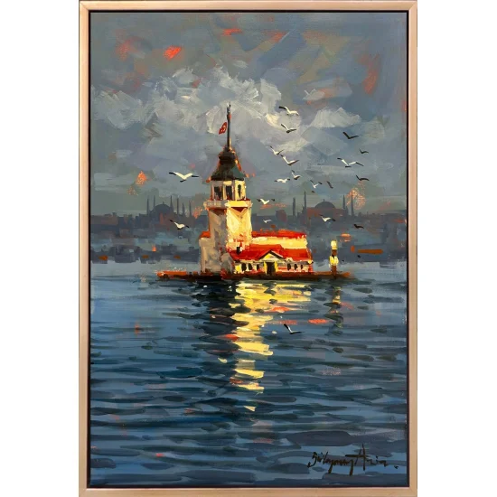 Salacaktan Bakış Yağlı Boya Tablosu