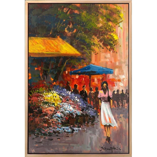 Among the Florists Oil Painting