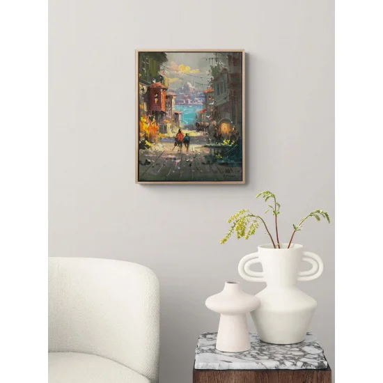 İstanbul’un Sessiz Yüzü Yağlı Boya Tablosu