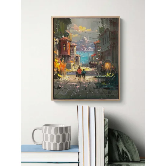 İstanbul’un Sessiz Yüzü Yağlı Boya Tablosu